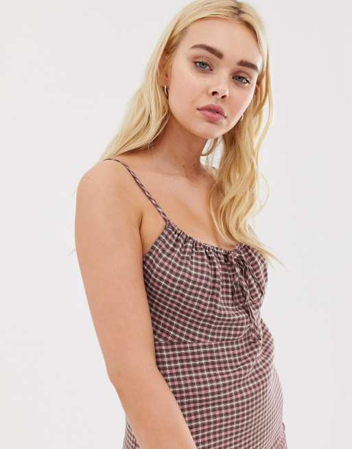 Tahoe gingham outlet stretch mini dress