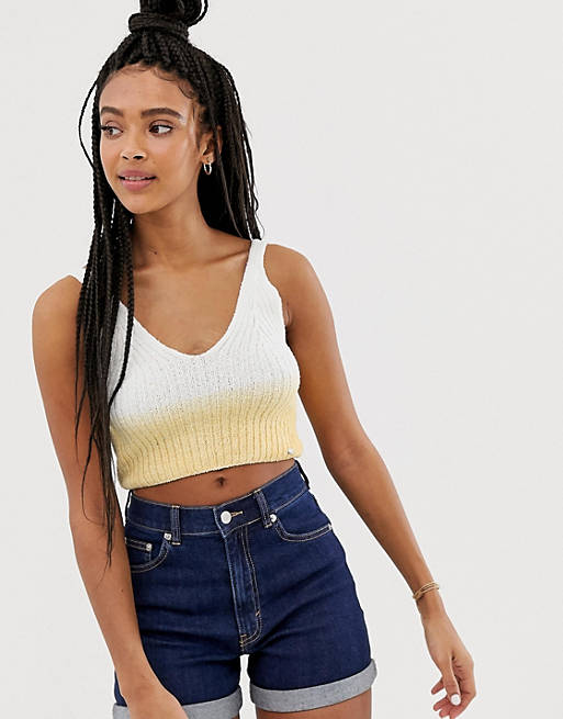 Pull&Bear pacific ombre crochet top