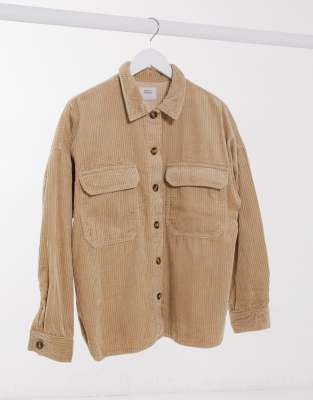 pull and bear cord shirt