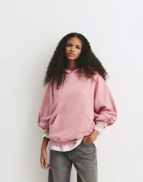 Pull&Bear - Pacific - Pink hættetrøje - view 1