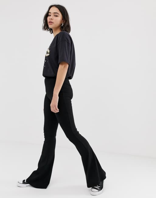 AAE Rib Flare Pants - Black – Evergreen Clothing