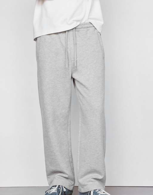 Pull&Bear Pack of 2 joggers in grey marl and black, 3 of 4