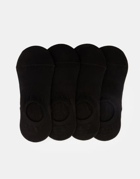 Pull&Bear Pack of black ankle socks in black - view 1