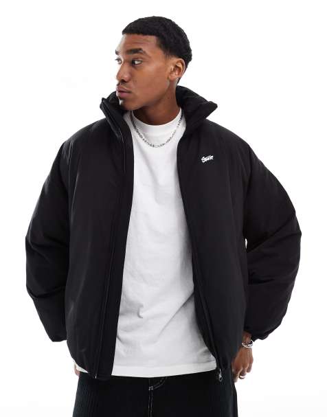 Pull&Bear padded jacket in black - view 1