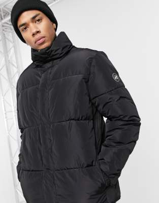 pull and bear longline puffer jacket