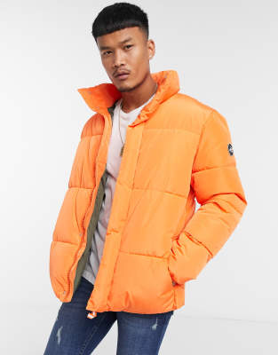 orange mens puffer jacket