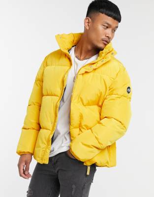 pull and bear yellow coat