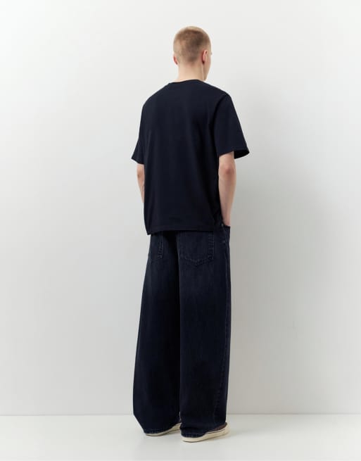 Pull&Bear - Pakke med 2 basis-T-shirts i hvid/sort, 4 af 4