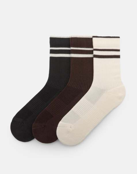 Pull&Bear - Pakke med 3 par lange sokker i forskellige farver - view 1