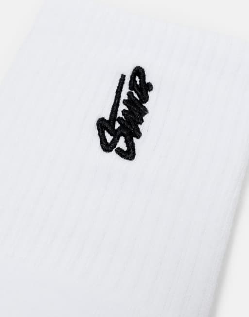Pull&Bear pakke med 3 par stwd-sokker i hvid, 2 af 4