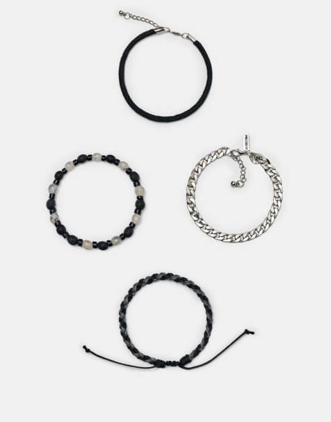 Pull&Bear - Pakke med 4 armbånd med perler i forskelligt design - view 1