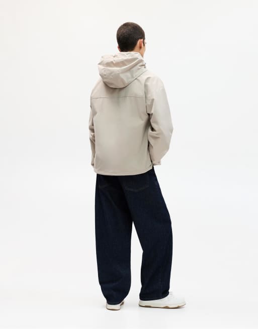 Pull&Bear Panel raincoat in sand