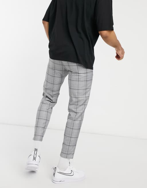 Pantalon carreaux pull online and bear