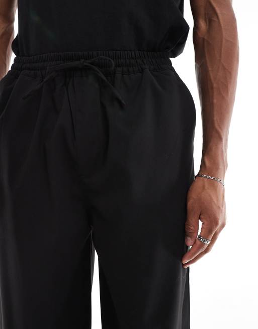 Pull&Bear - Pantalon ajusté décontracté - Noir, 5 de 5