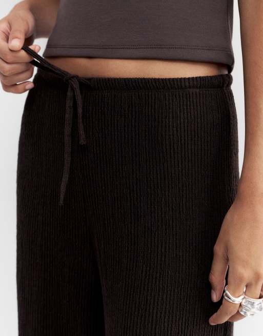 Pull&Bear - Pantalon ample en crêpe - Marron, 3 de 6