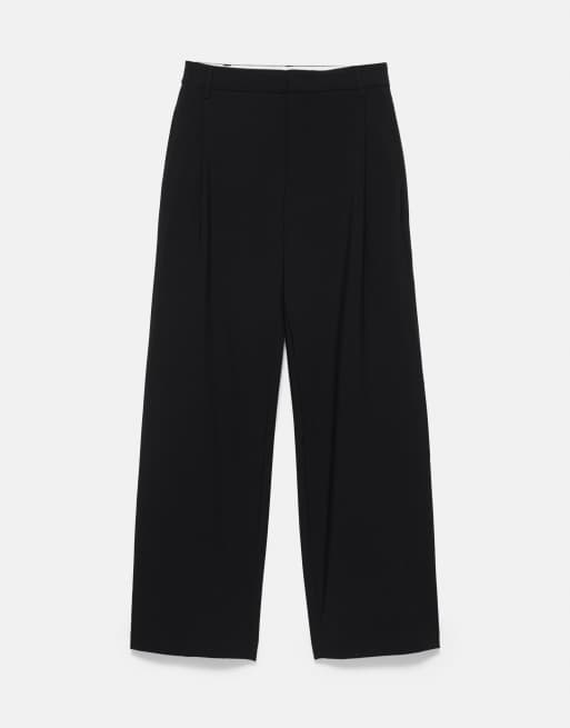 Pull&Bear - Pantalon ample habillé à pinces - Noir, 6 de 7