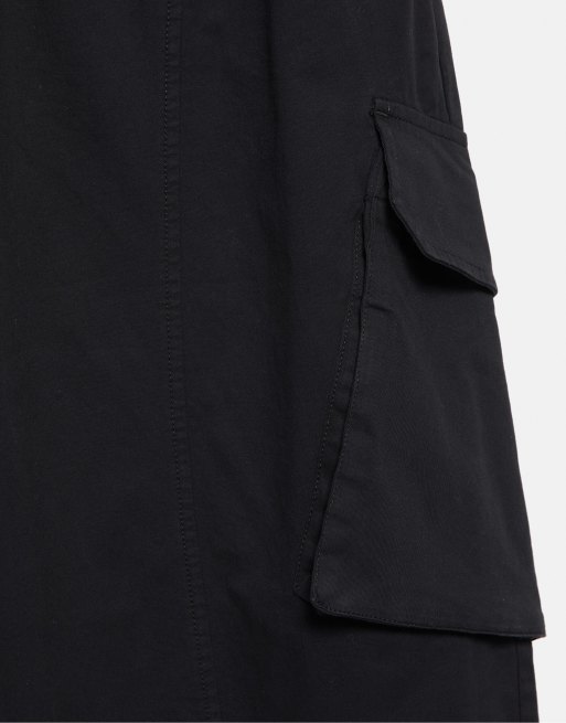 Pull&Bear pantalon cargo barrel gris foncé, 7 de 7