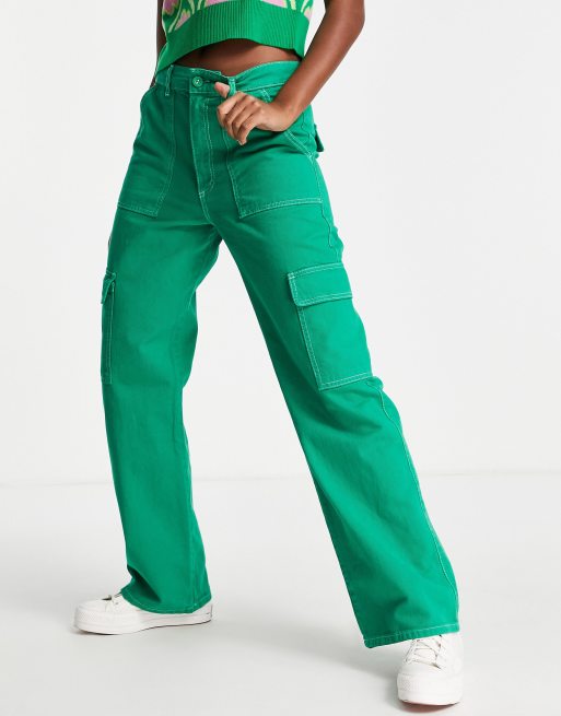 Pantalon cargo  ADULTE - Vert – les ptits mosüs