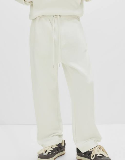 Pull&Bear - Pantalon de jogging - Blanc cassé