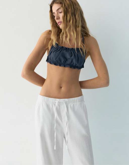 Pull&Bear - Pantalon de jogging - Blanc, 2 de 4