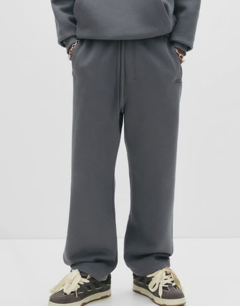 Pull&Bear - Pantalon de jogging - Bleu gris - view 1