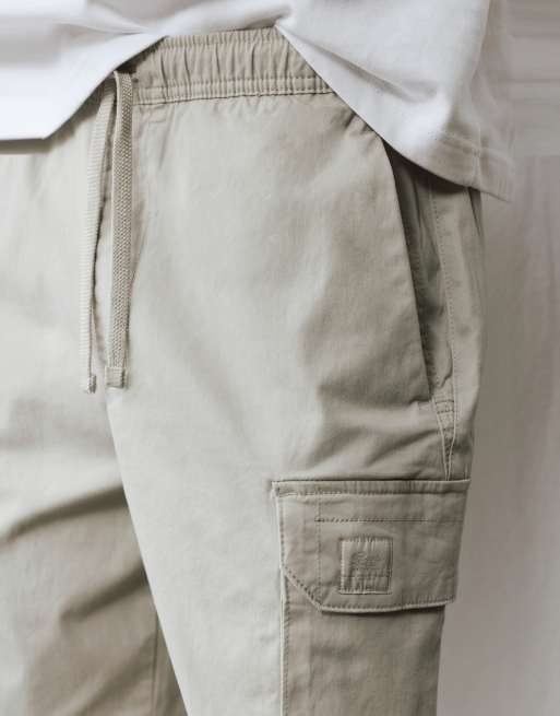 Pull&Bear pantalon de jogging cargo couleur pierre, 3 de 7