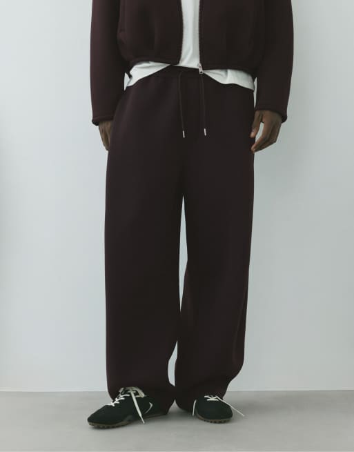 Pull&Bear pantalon de jogging coupe relaxed marron, 4 de 7