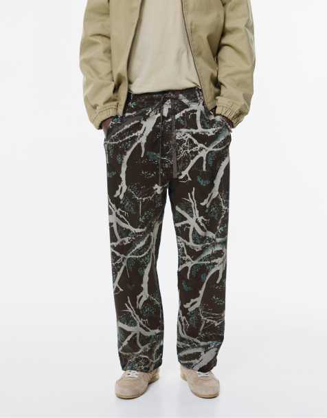 Pull&Bear - Pantalon de jogging imprimé - Gris foncé - view 1