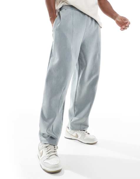 Pull&Bear - Pantalon de jogging large - Gris délavé - view 1