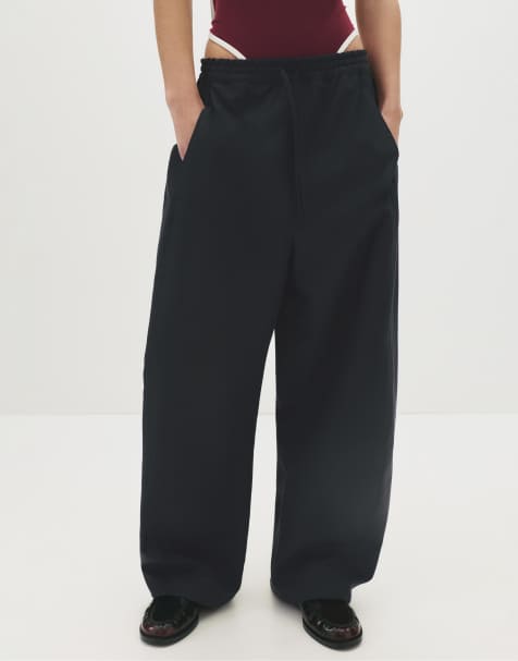 Pull&Bear - Pantalon de survêtement bouffant - Bleu marine - view 1