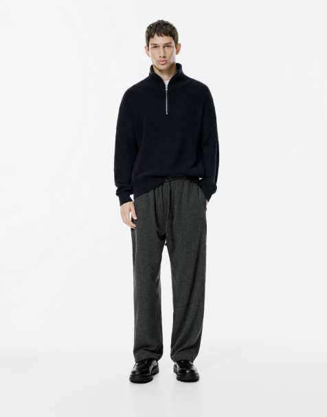 Pull&Bear - Pantalon de survêtement en maille chenille - Gris - view 1