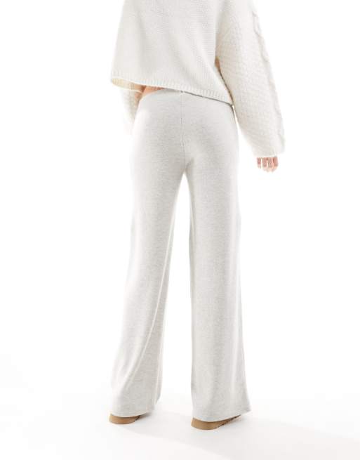 Pull&Bear - Pantalon droit en tissu doux - Beige chiné, 2 de 5