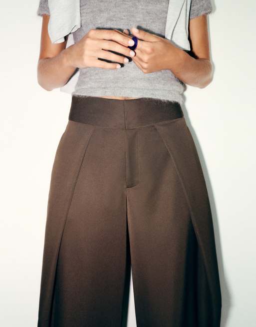 Pull&Bear - Pantalon habillé à pinces - Marron, 3 de 7