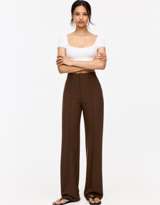 Pantalon habill avec coutures apparentes - Pull & bear - Modalova