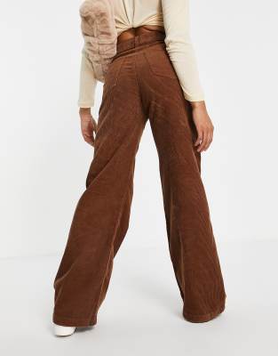 Pantalon velour best sale pull and bear