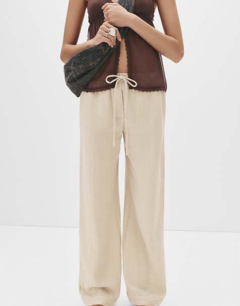Pull&Bear - Pantalon texturé style champêtre - Sable - view 1