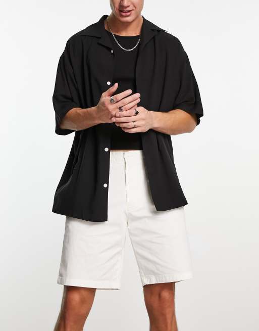 Pull&Bear - Pantaloncini chino bianchi, 2 di 4