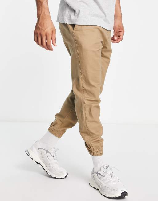 Pull&Bear - Pantaloni ampi in lino marrone