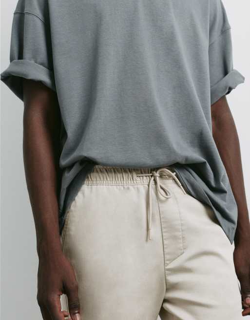 Pull&Bear pantaloni da jogging regular fit beige, 3 di 7