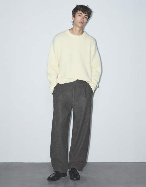 Pull&Bear pantaloni dal taglio sartoriale grigi, 1 di 7