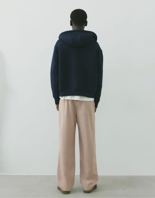 Pull&Bear - Pantaloni sartoriali con fondo ampio beige, 2 di 7