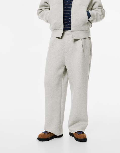 Pull&Bear - Pantaloni sportivi a palloncino grigio mélange - view 1