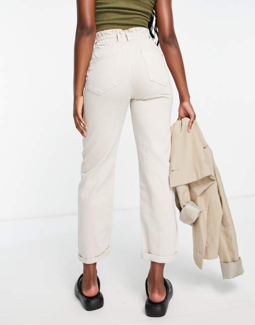 Pull and bear on sale paper bag trousers