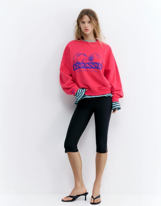Sweat Marks & Spencer Snoopy Rouge – Unisexe L – Molleton Zip – Occasion
