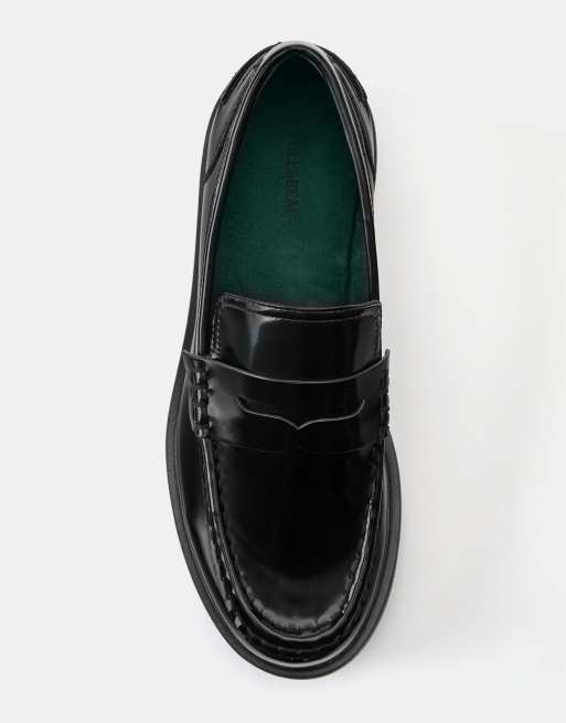 Pull&Bear penny loafers i svart, 4 av 4