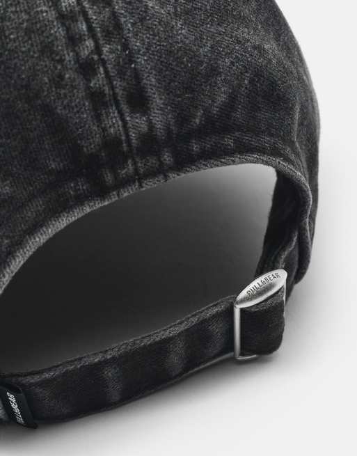 Pull&Bear pet met borduursel 'high goals' in zwart, 2 van 5