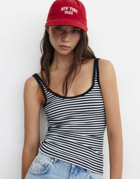 Pull&Bear - Pet met grafische New York-print in rood - view 1