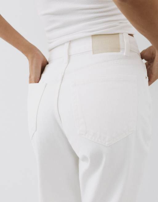 Pull&Bear Petite – Blå mom jeans med hög midja, 4 av 7