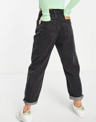 pull&bear elasticated waist mom jean