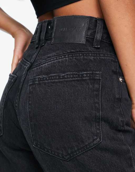 Black denim hot sale jeans high waisted